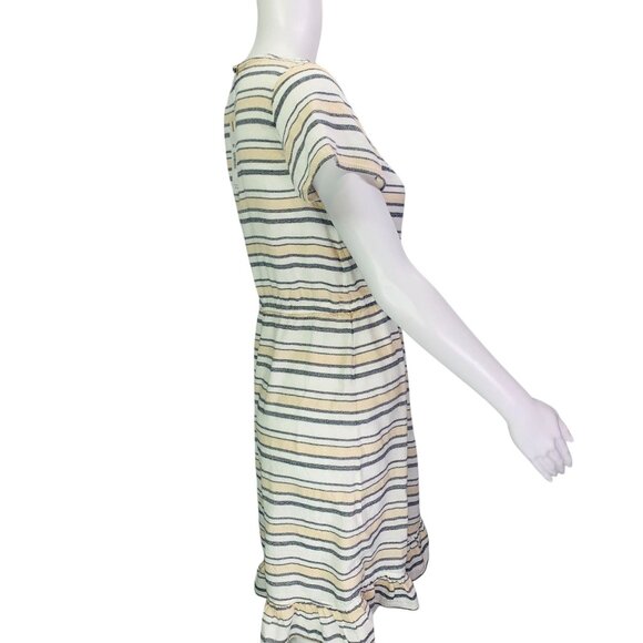 NEW Roxy Womens Sun Dreamer Season Short Sleeve Wrap Dress Stripe Size S - Picture 6 of 12